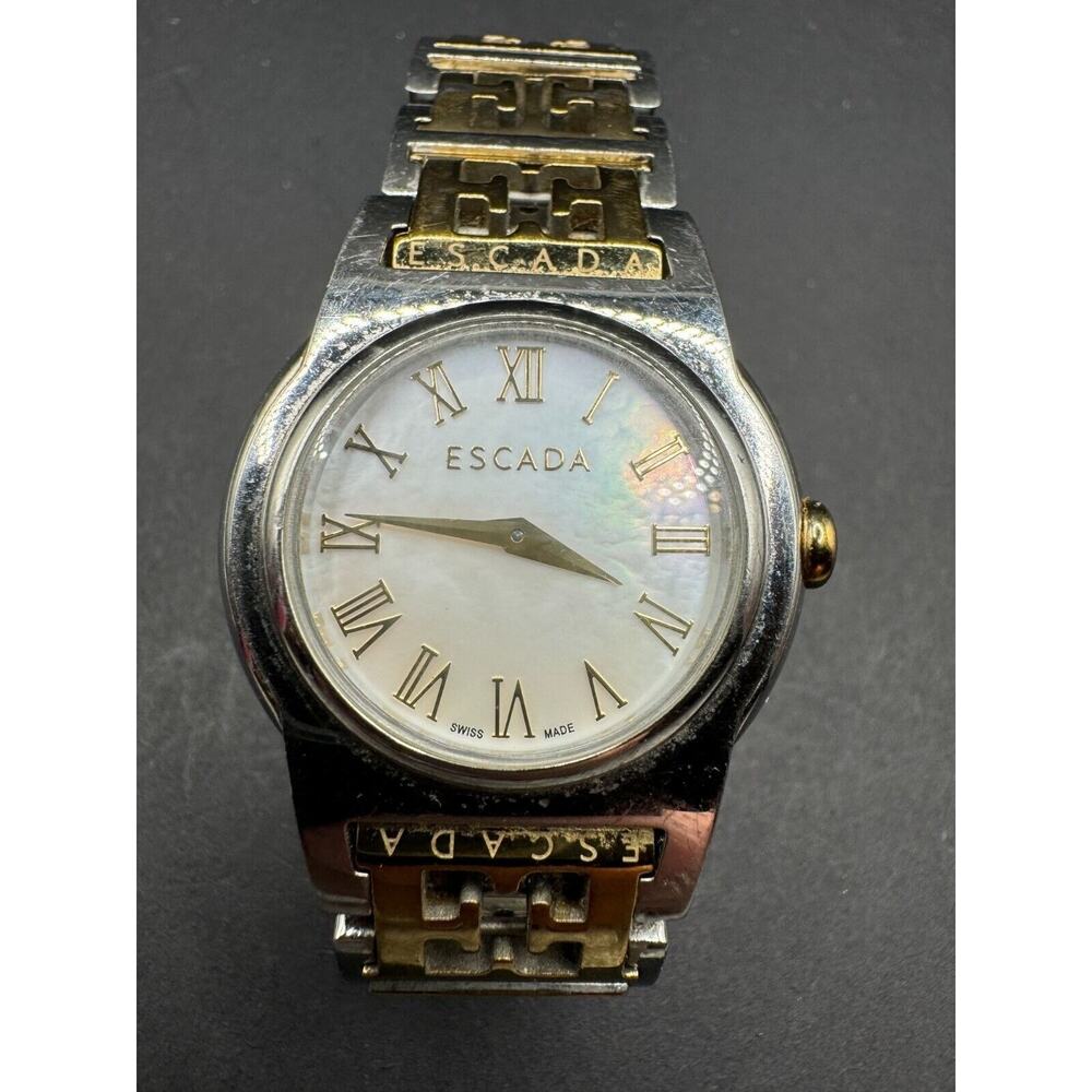 Escada Sophia Watch Women's Silver Gold Two Tone 3ATM All Stainless Steel E3835